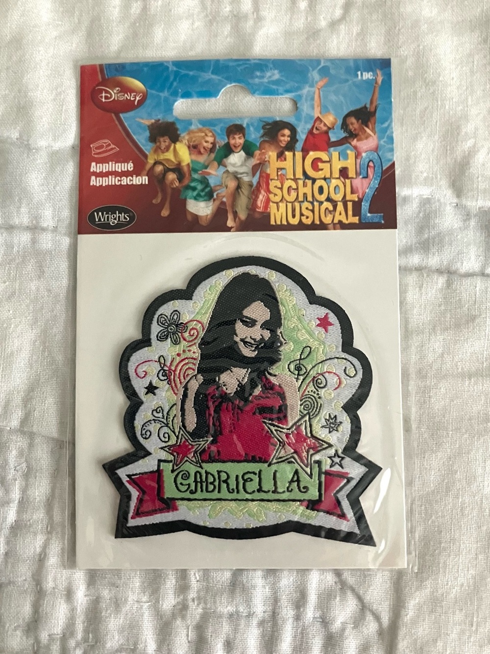 Vintage Disney High School Musical Gabriella Nostalgic Y2K HSM Iron-On Applique